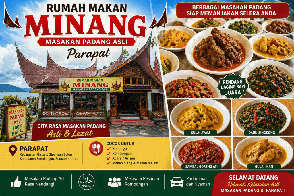rumah makan minang Parapat